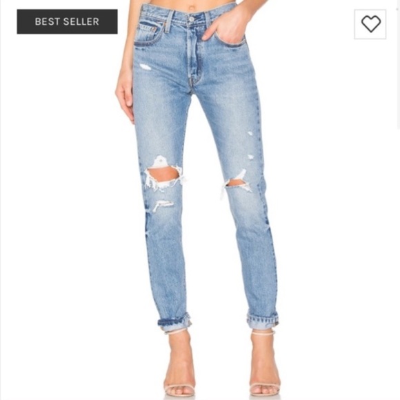 Levi's Denim - LEVI’S 501 S Revolve Faded Distressed Jeans Skinny